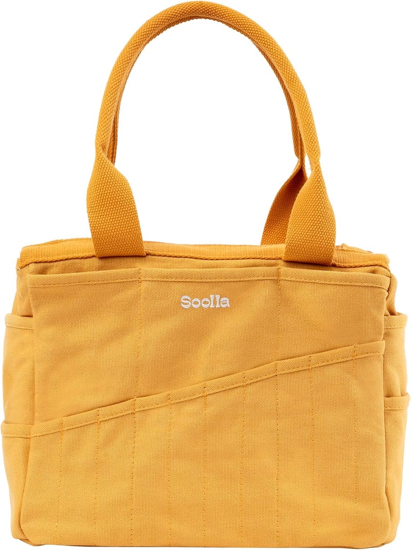 Soolla Studio Bag: Pottery Tool Bag & Craft Storage, Art Supply Organizer, Washable Tote, Knitting Yarn, Crochet Projects, 30 Pockets, 20+ Canvas Colors, Gift For Artists & Teachers (Sedona) - Image 1